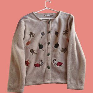Nick & Sarah Autumnal Jacket with ADORABLE leaf buttons!!